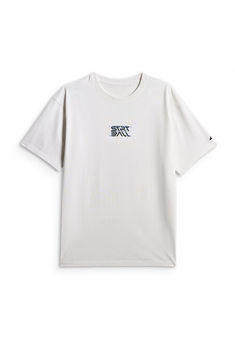 Tricou sport barbati lejer - imprimeu - alb