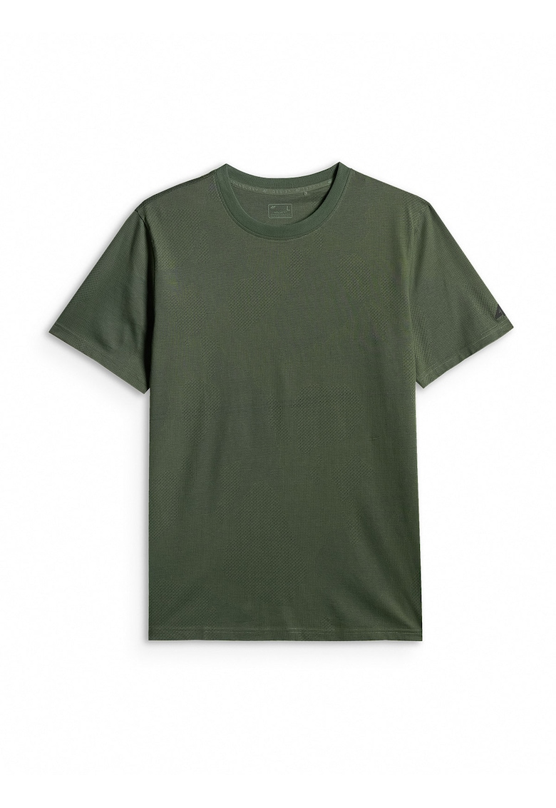 Tricou barbati regular - imprimeu - kaki - bumbacdwqfwqd - Kaki