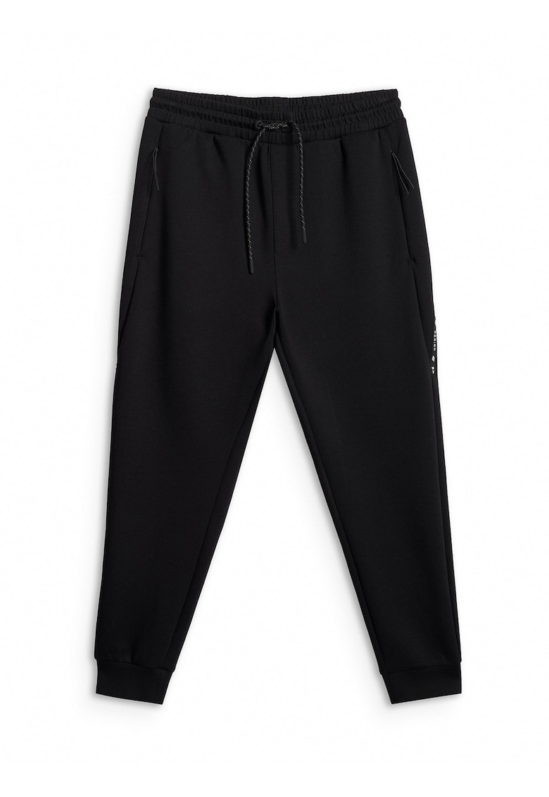 Pantaloni sport barbati - jogger - negru - bumbac -