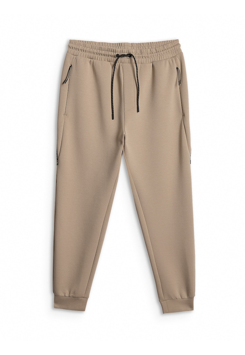 Pantaloni sport barbati - jogger - bej - material confortabil