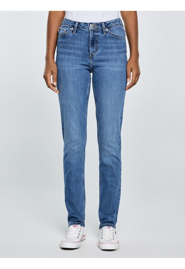 Blugi slim fit cu talie inalta Katrina -