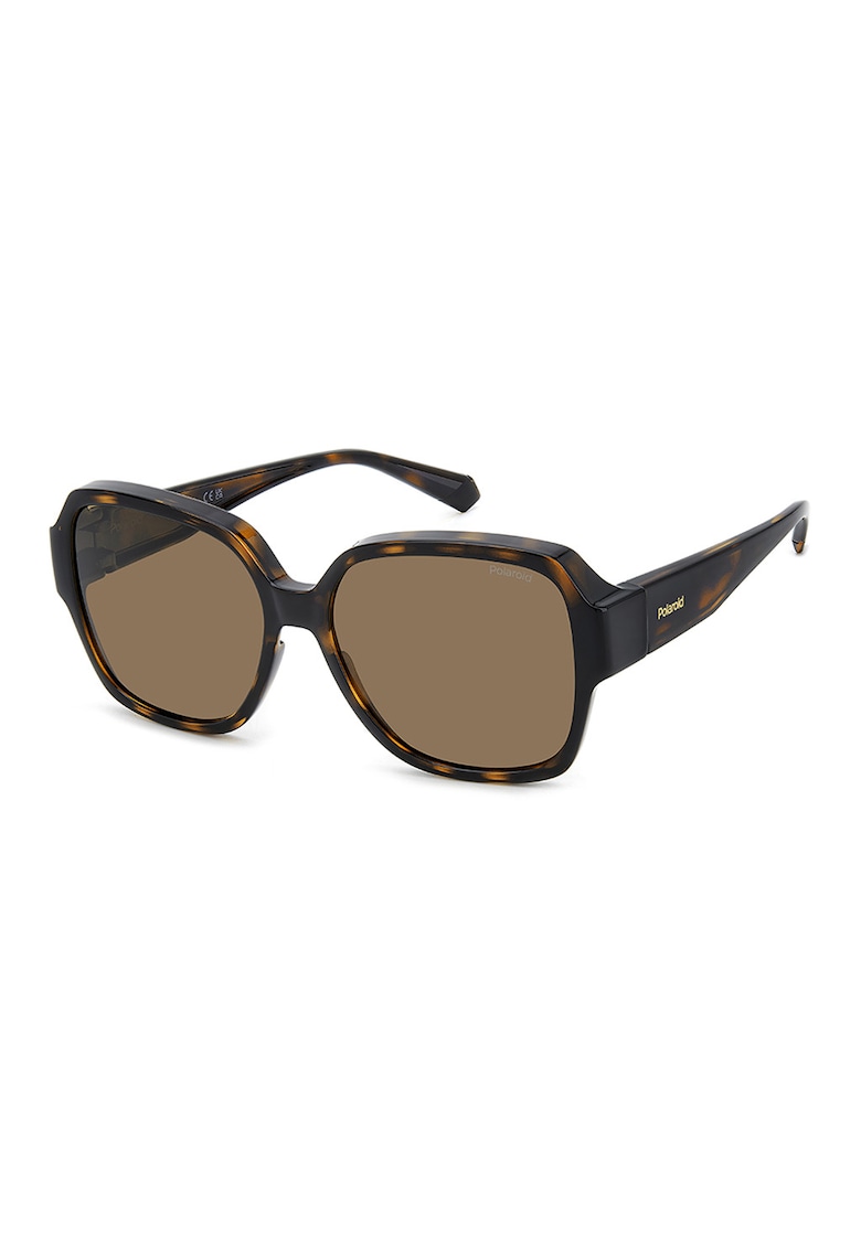 Ochelari de soare unisex polarizati - Negru/Maro