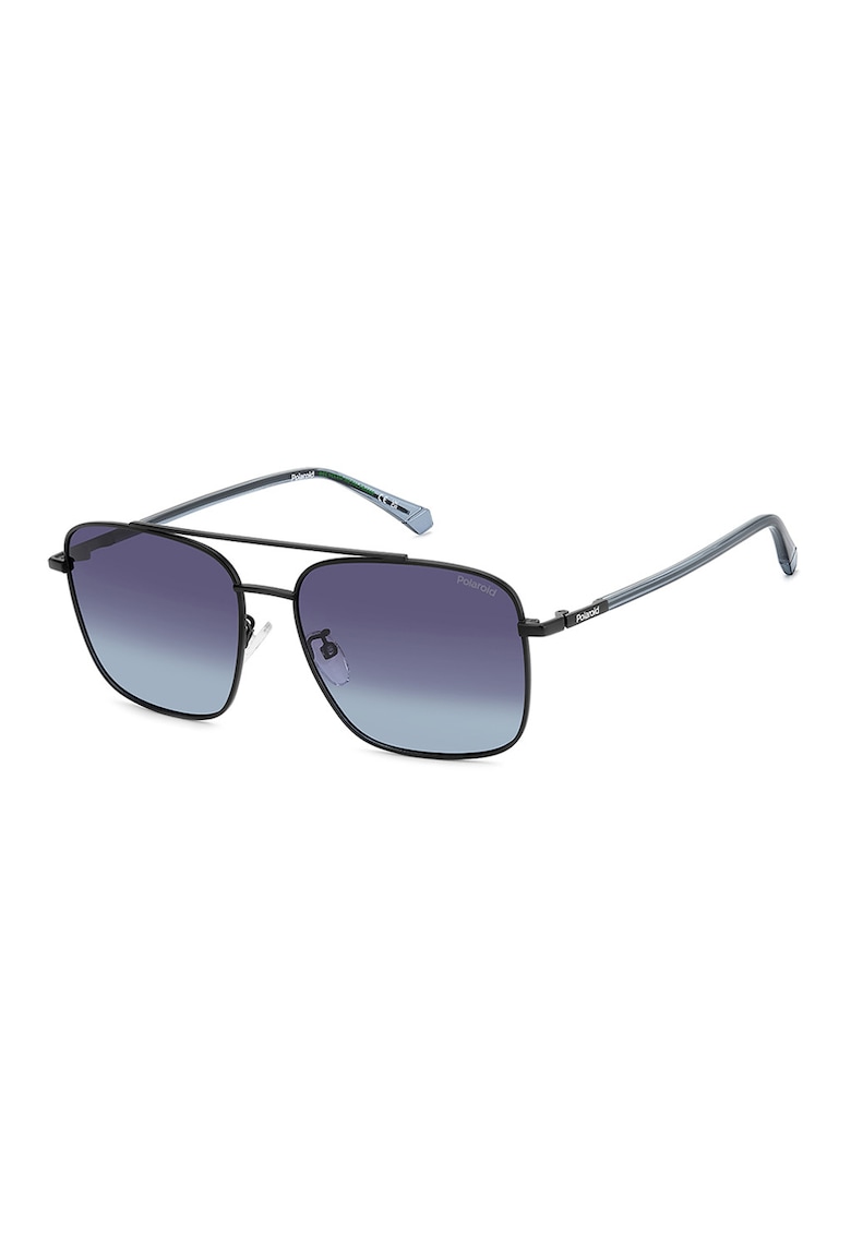 Ochelari de soare aviator - Albastru pastel/Negru