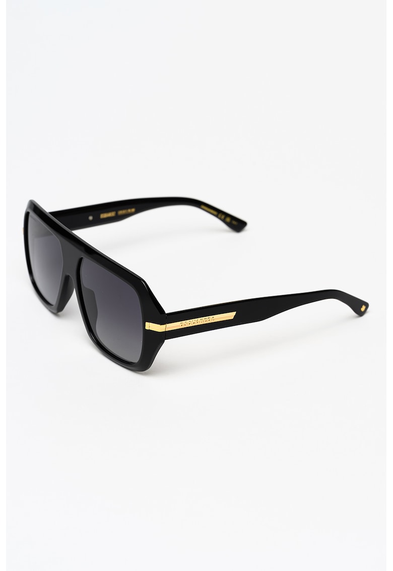 Ochelari de soare dreptunghiulari - Negru