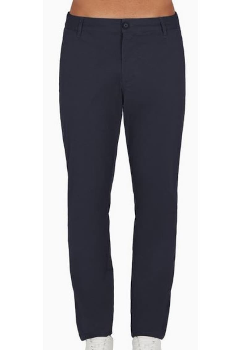 Pantaloni chino regular fit cu buzunare laterale