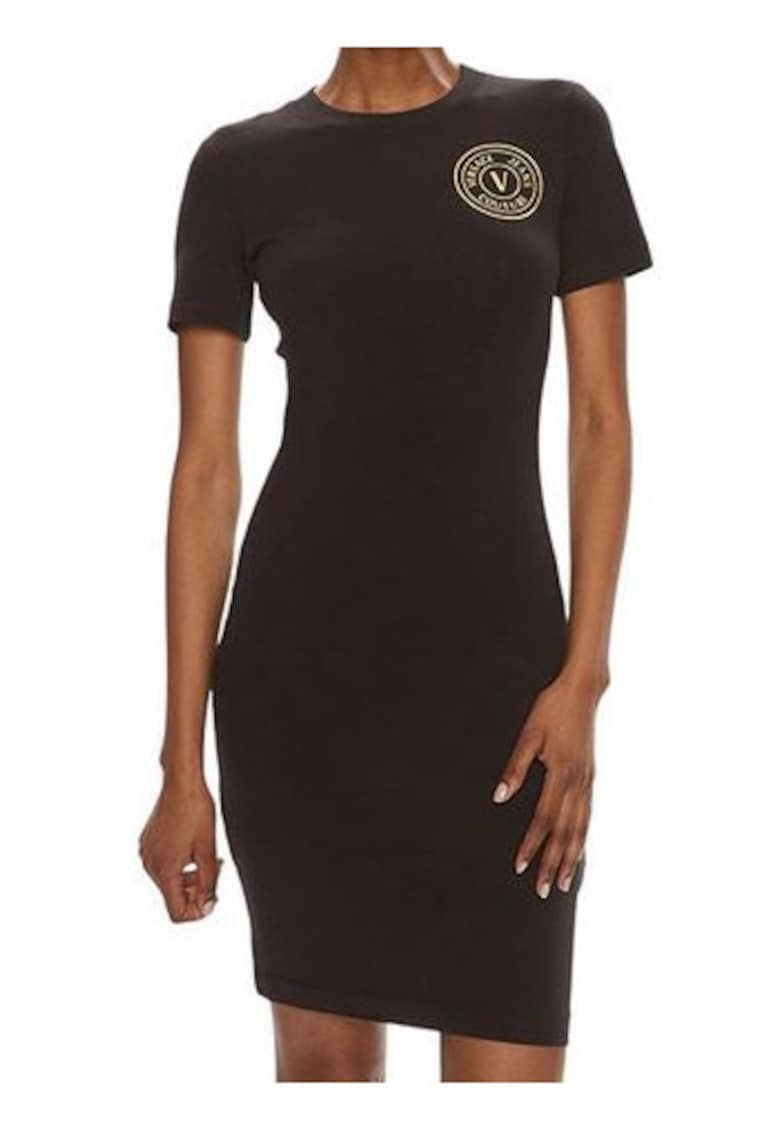 Rochie-tricou cu imprimeu logo