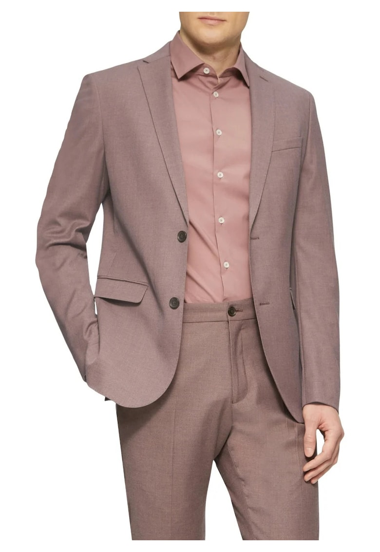 Sacou elegant barbati - croiala Slim fit - Liliac inchis