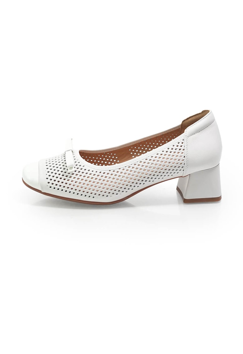 Pantofi Comfort 3003 din piele naturala - Alb