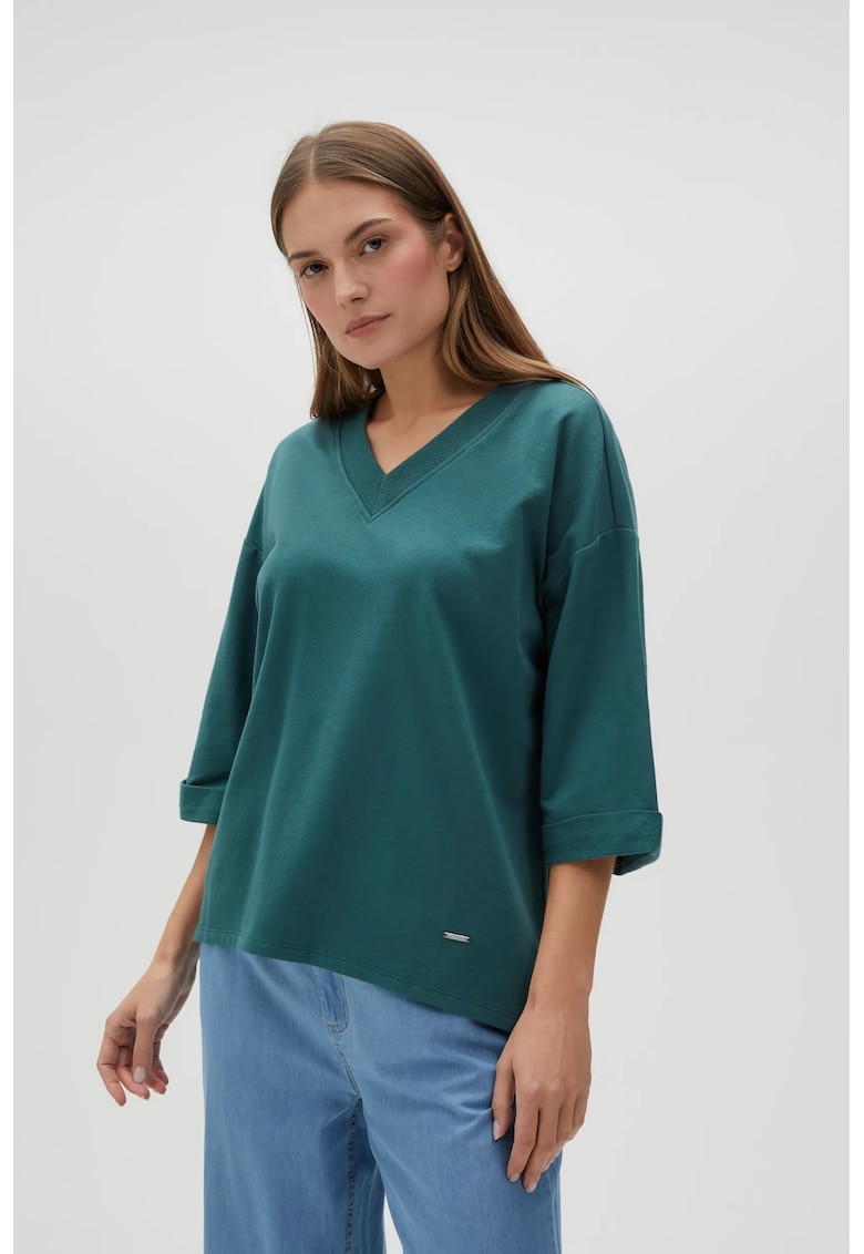 L-BL-4609 BLUZA - Verde