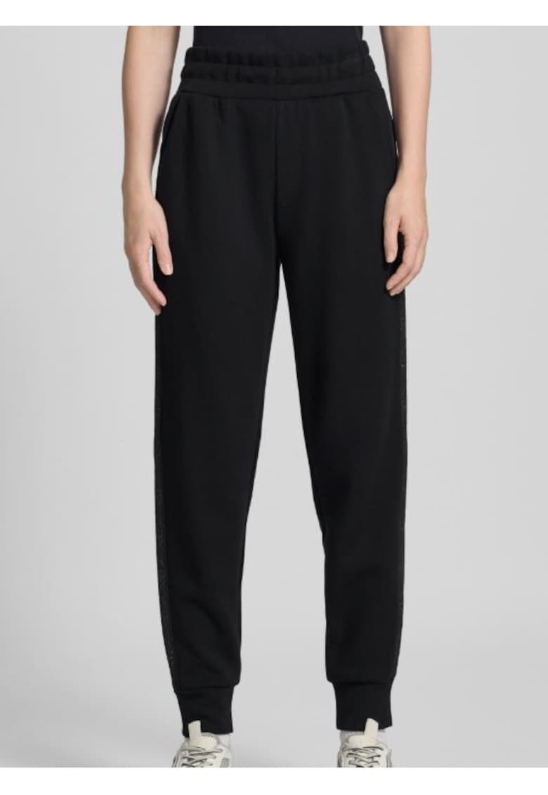 Pantaloni lungi de trening slim fit cu talie elastica