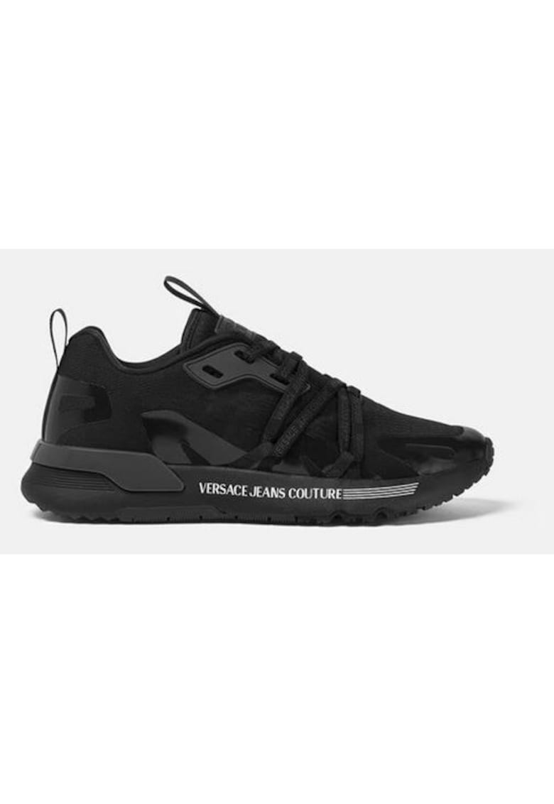Pantofi sport din material textil cu sireturi cu logo -