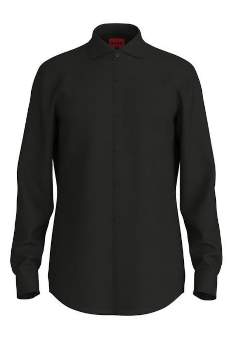Camasa uni slim fit cu nasturi