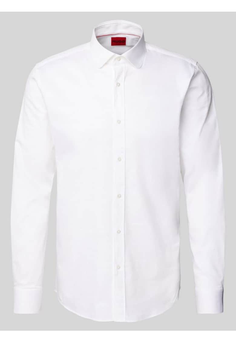 Camasa slim fit cu amestec din bumbac -