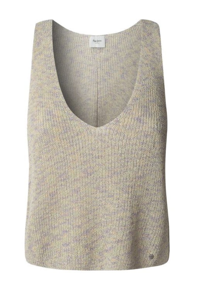 Bluza tricotata cu decolteu in V