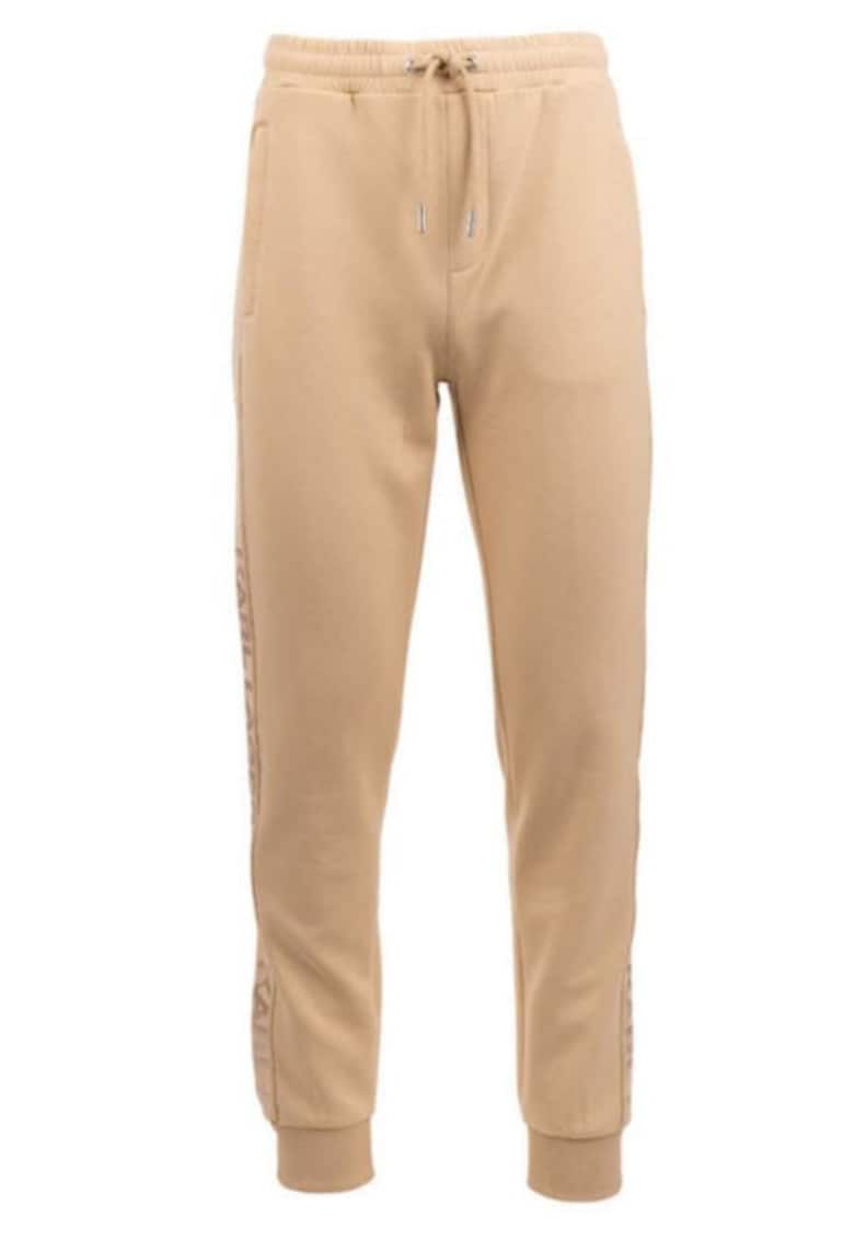 Pantaloni de trening regular fit cu banda logo laterala
