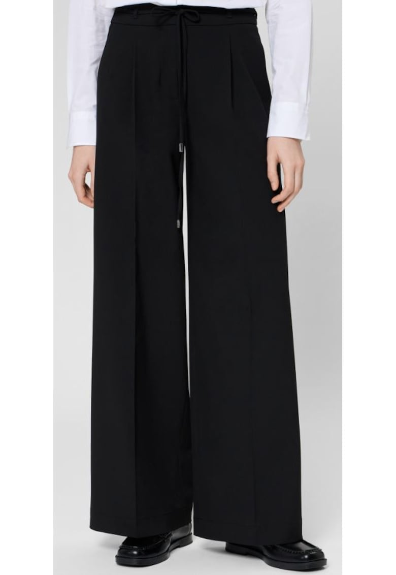 Pantaloni plisati cu talie ajustabila Haminde