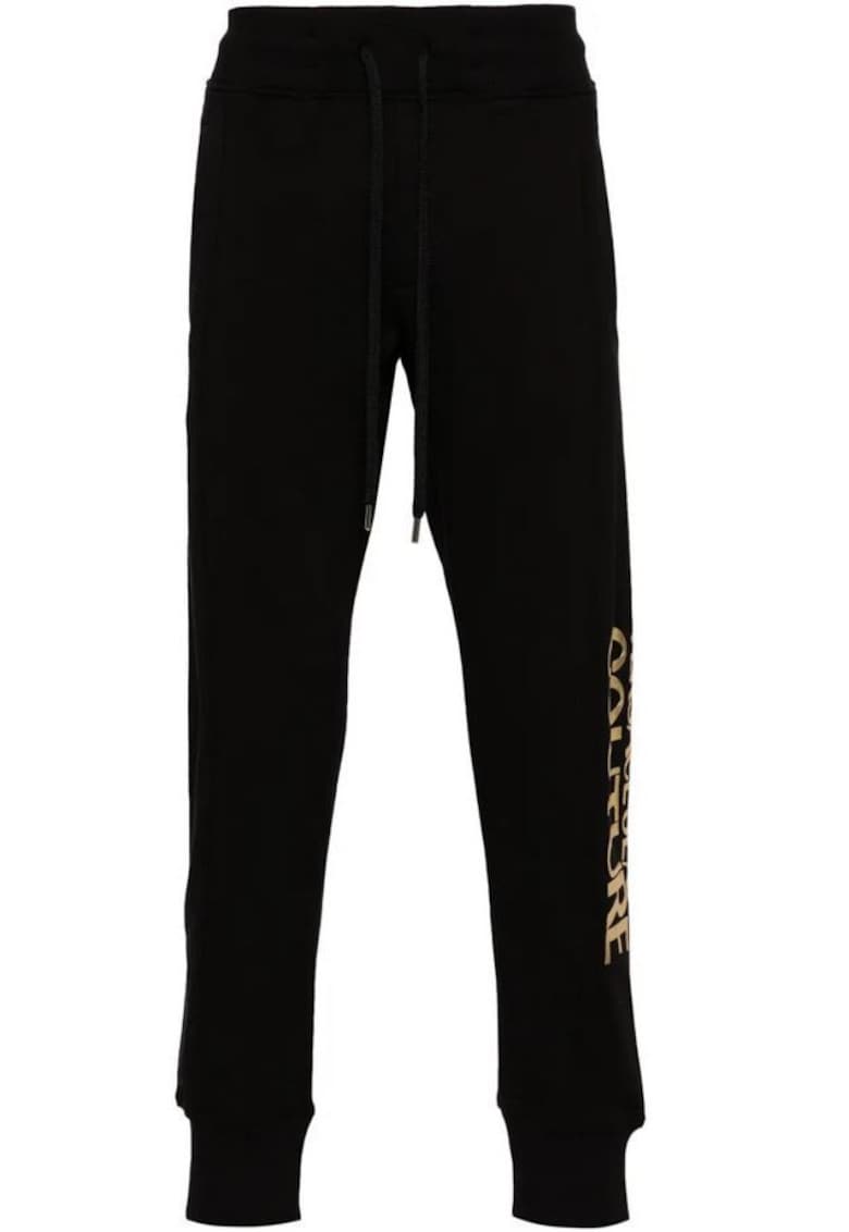 Pantaloni de trening cu logo metalizat