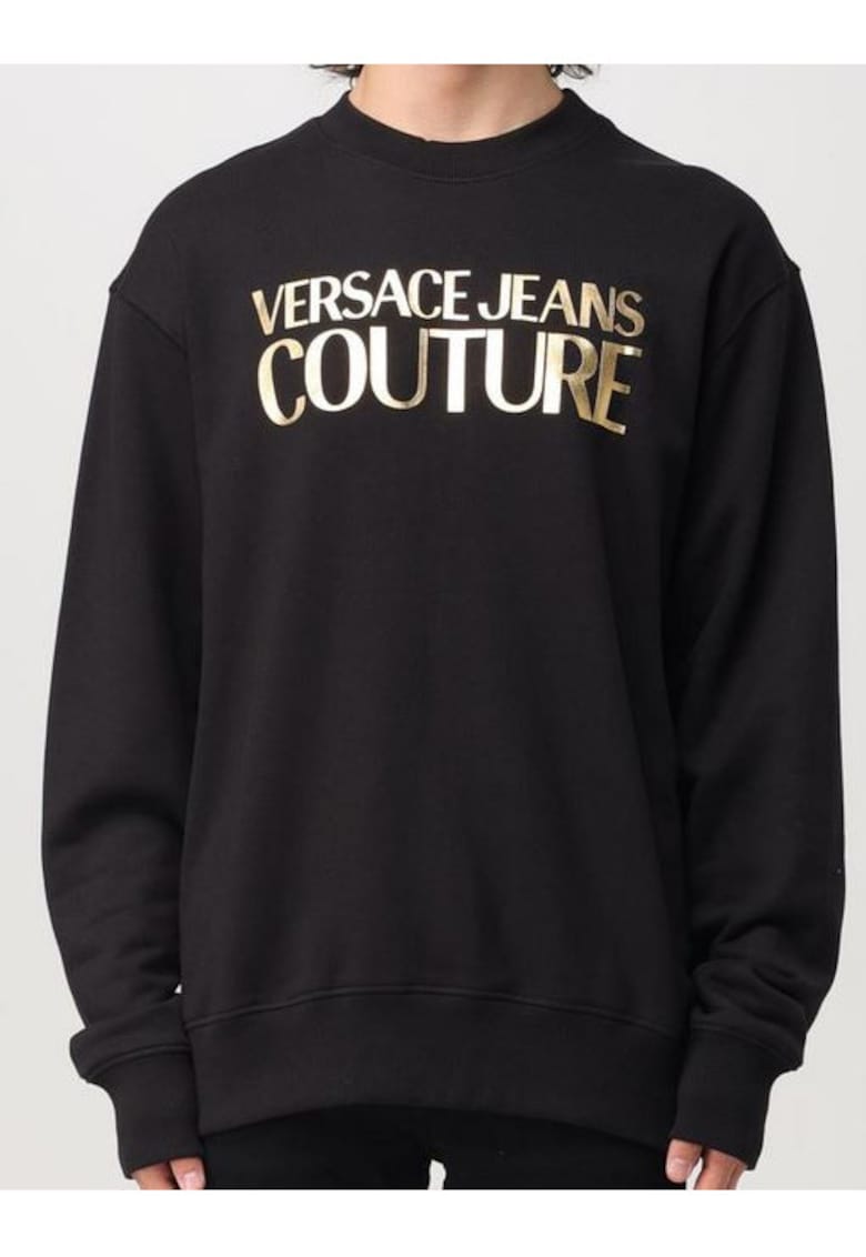 Bluza de trening cu logo metalizat -