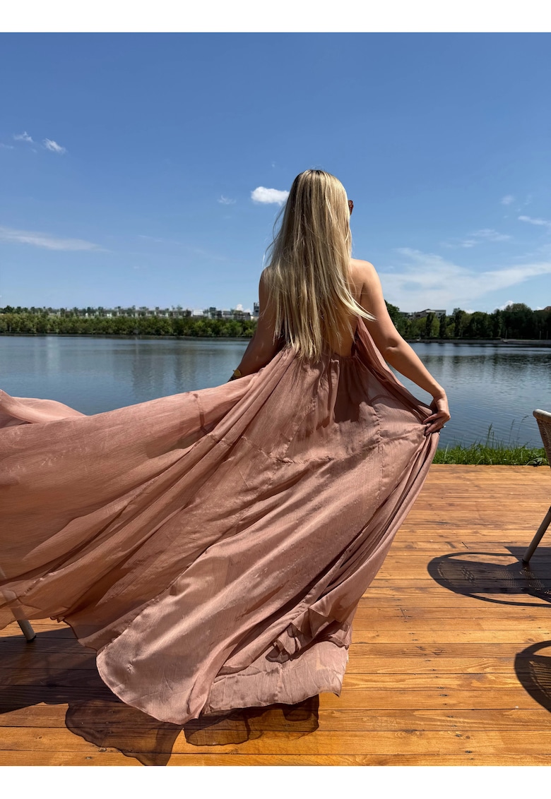Rochie Maxi - Vaporoasa - Love Vision Caramel - Maro
