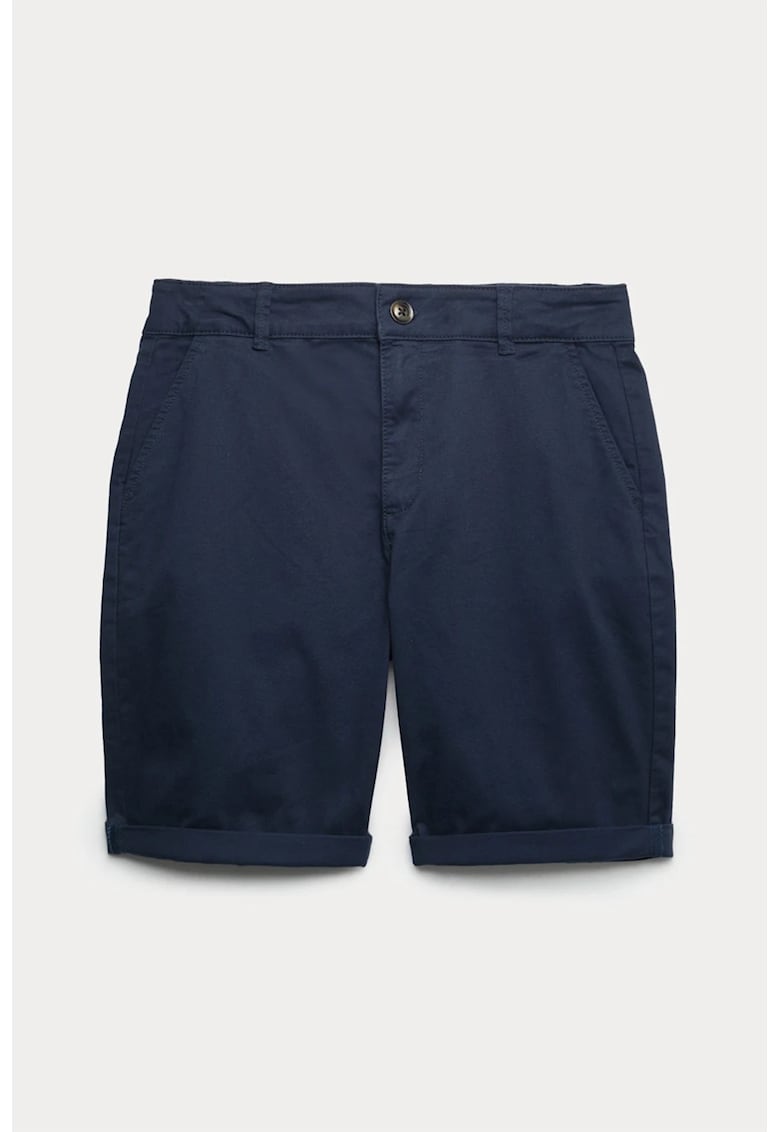 Pantaloni scurti regular-fit cu buzunare - Bleumarin