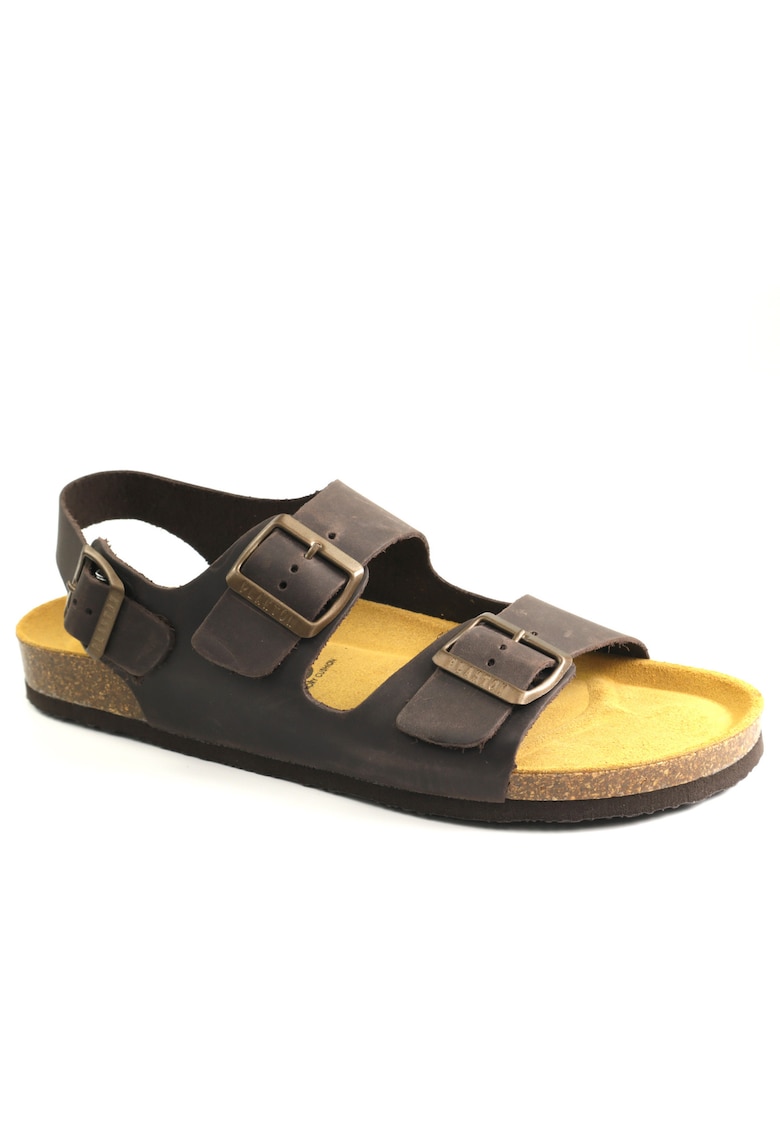 Sandale barbati piele naturala 175113 - Maro