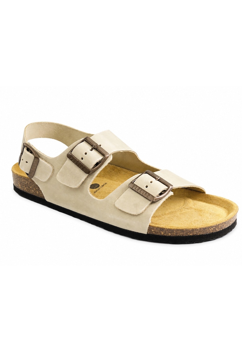 Sandale barbati piele naturala 175113 - Bej