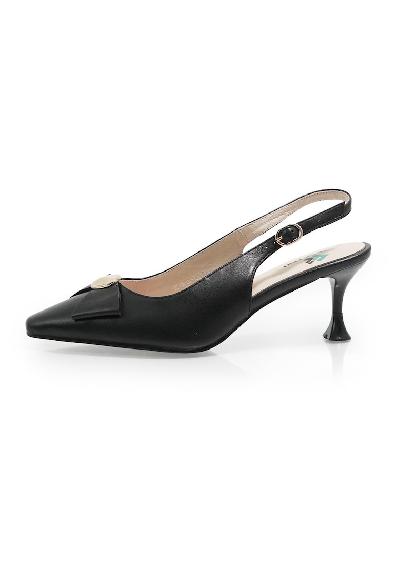 Pantofi Decupati 2603130 din piele naturala - Negru