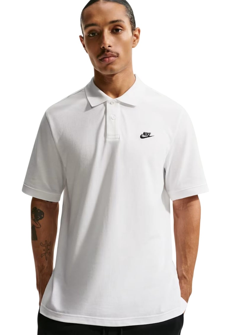 Tricou Club SS Polo Pique 61706 - Alb
