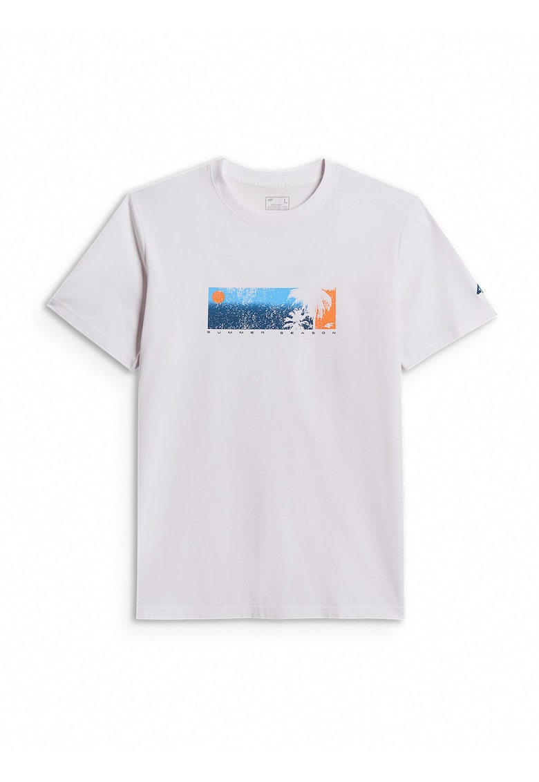 Tricou barbati M3335 - bumbac - confortabil - alb