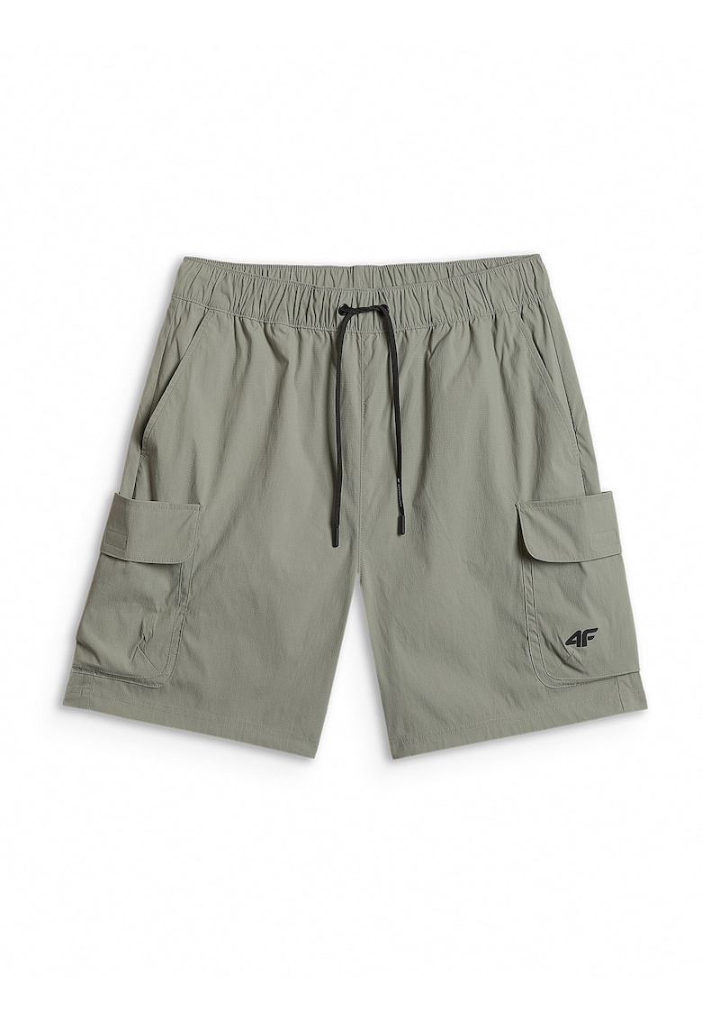 Pantaloni scurti barbati - kaki - impermeabil - sistem extins de buzunare