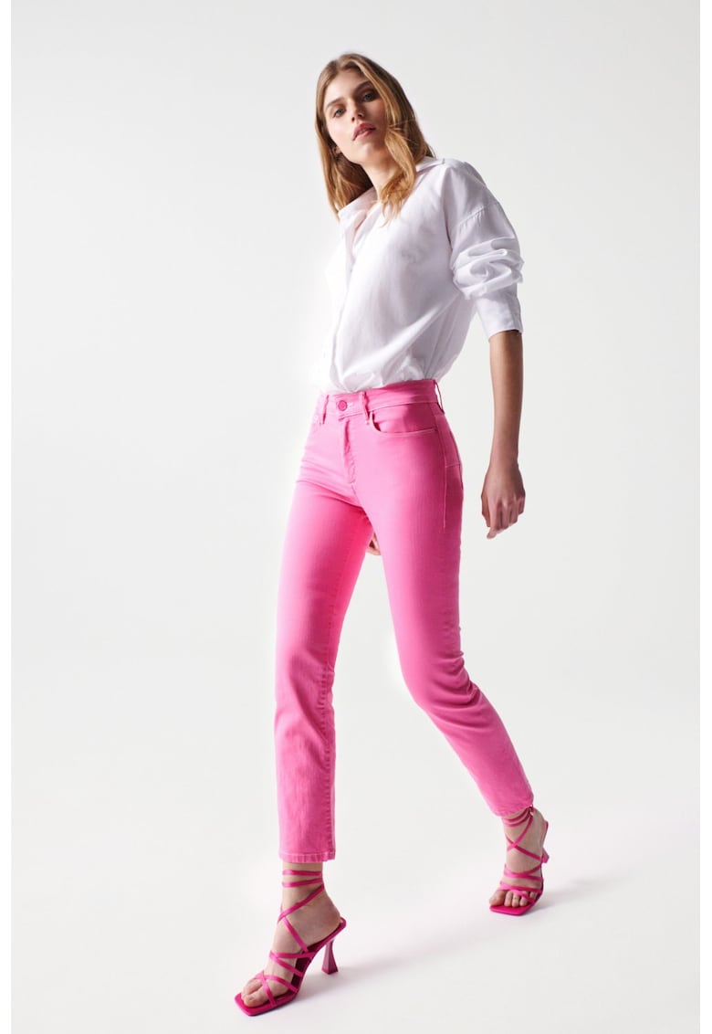 Blugi slim fit cu talie medie Destiny