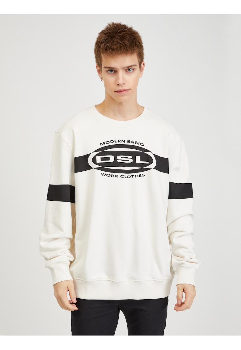 Bluza de trening regular fit din amestec de bumbac cu logo