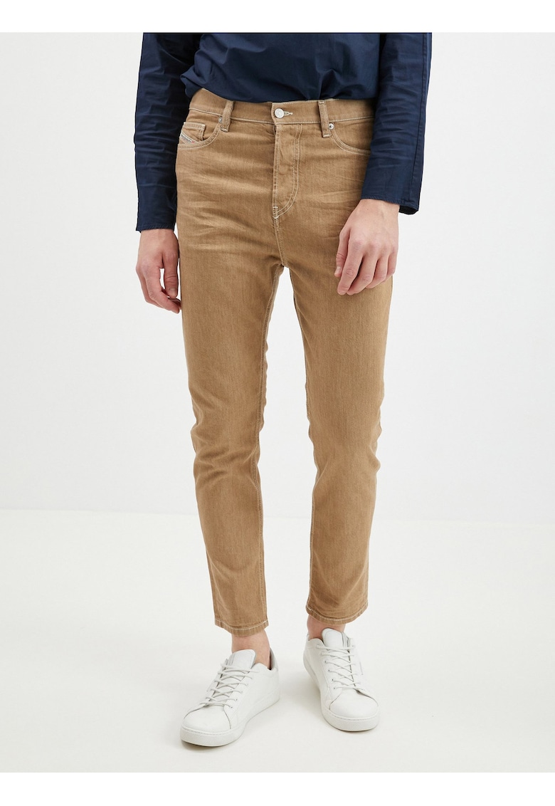 Blugi barbati maro - croi scurt - slim fit