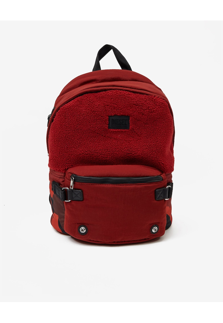 Rucsac din material de plus cu buzunar exterior