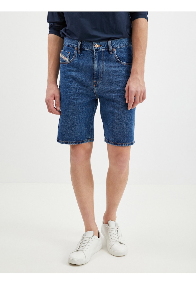 Pantaloni scurti din denim cu talie inalta