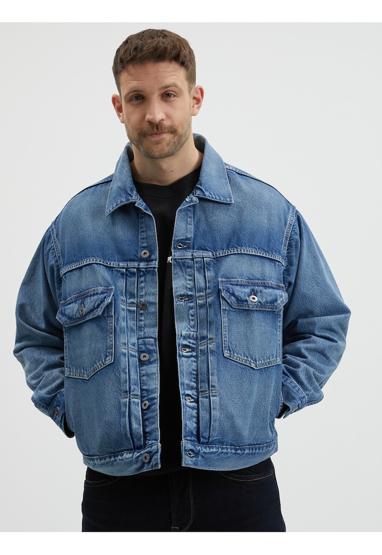Geaca din denim supradimensionata