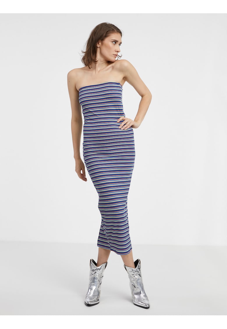 Rochie bodycon cu dungi