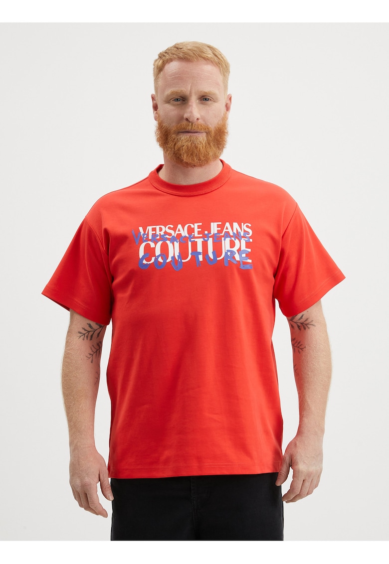 Tricou din bumbac cu print logo