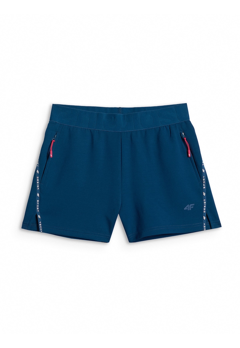 Pantaloni sport dama - scurti - slim fit - turcoaz - pentru fitness