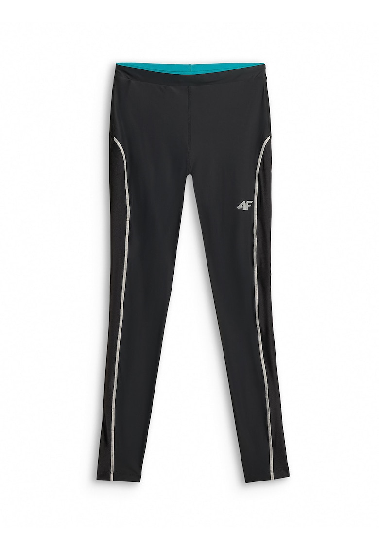 Pantaloni sport dama colanti trekking - uscare rapida - negru - material elastic