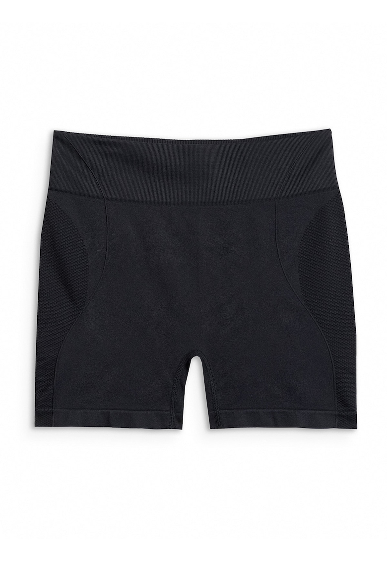 Pantaloni scurti de antrenament efect push-up - talie inalta - negru - tehnologie 4FDry