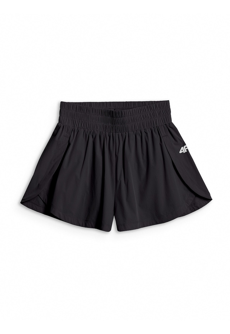 Pantaloni scurti de antrenament negru - tehnologie 4FDry - talie inalta - slip interior