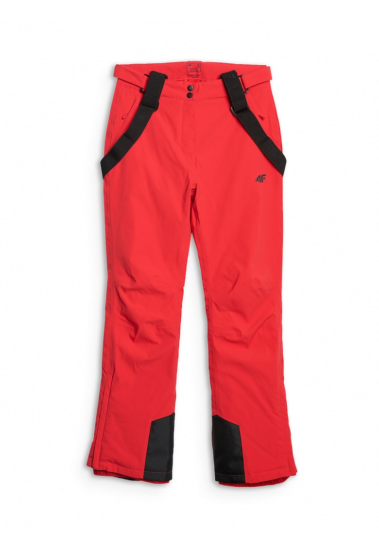 Pantaloni sport dama - schi - membrana NeoDry - impermeabili - rosii -