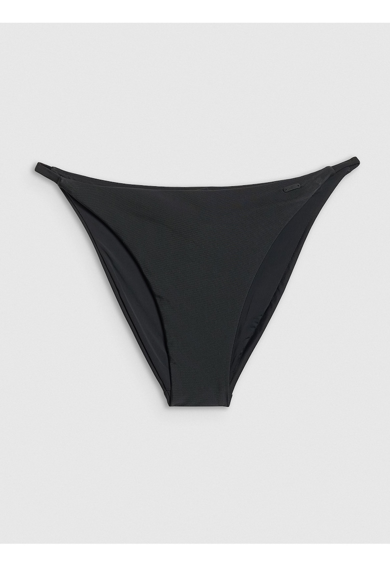 Slip de baie talie medie - croiala slim - rezistent la clor - Negru