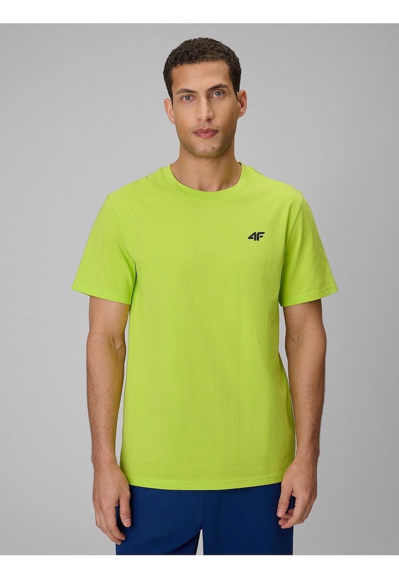 Tricou barbati simplu - croiala regular - material usor - culoare verde
