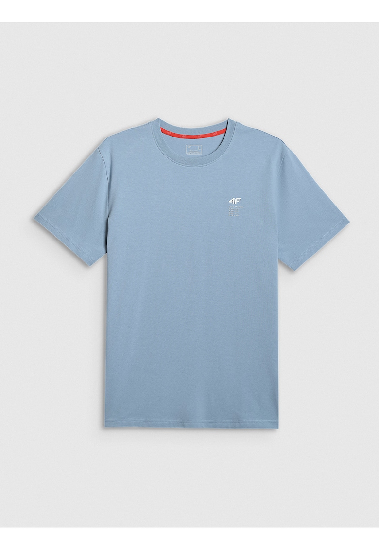 Tricou barbati regular - bumbac - albastru