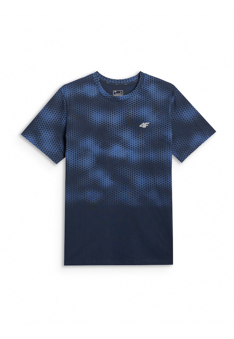 Tricou barbati imprimeu - bleumarin - bumbac