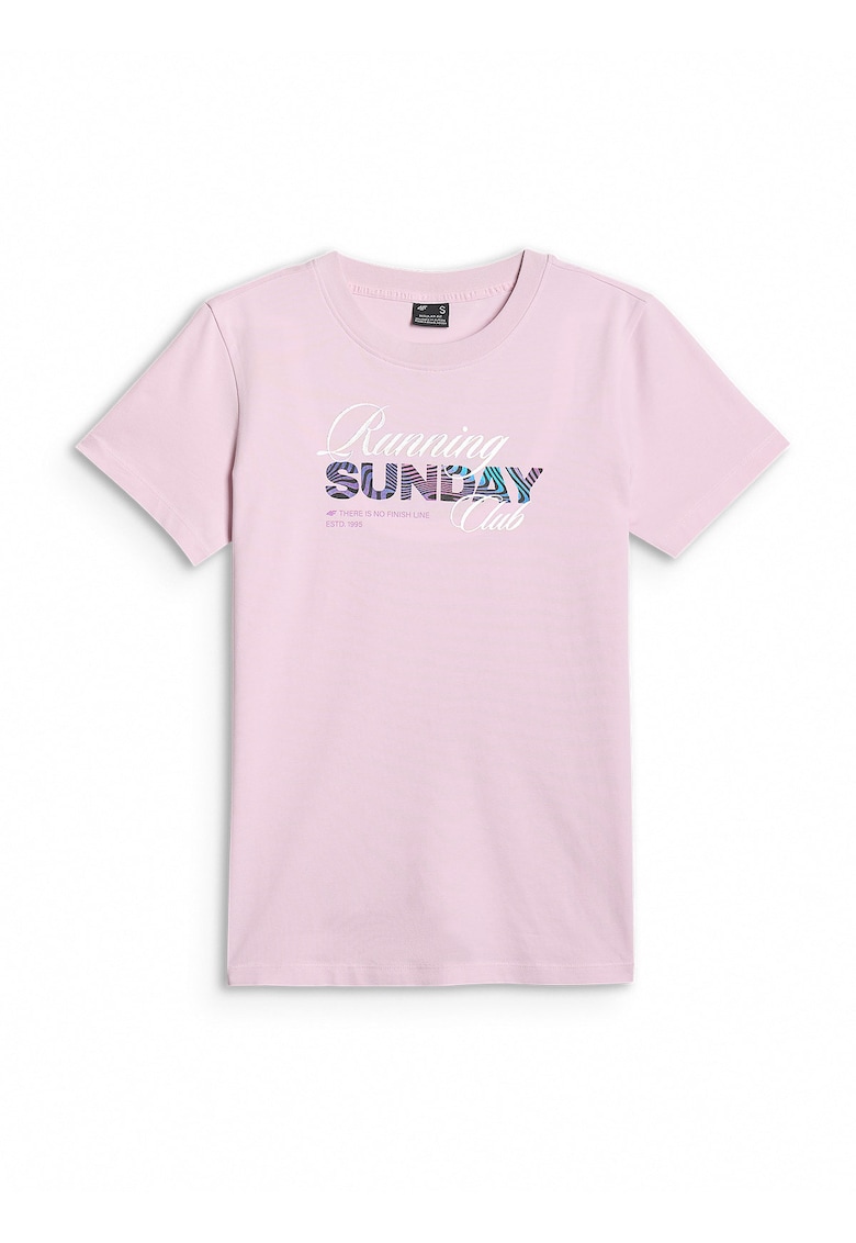 Tricou dama regular - bumbac - roz - Roz