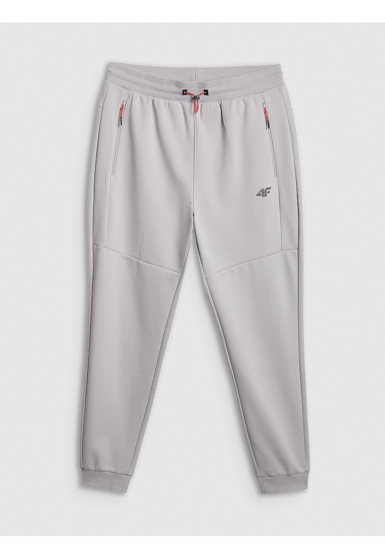 Pantaloni sport barbati - joggere - talie reglabila - 2 buzunare laterale - gri - material functional -
