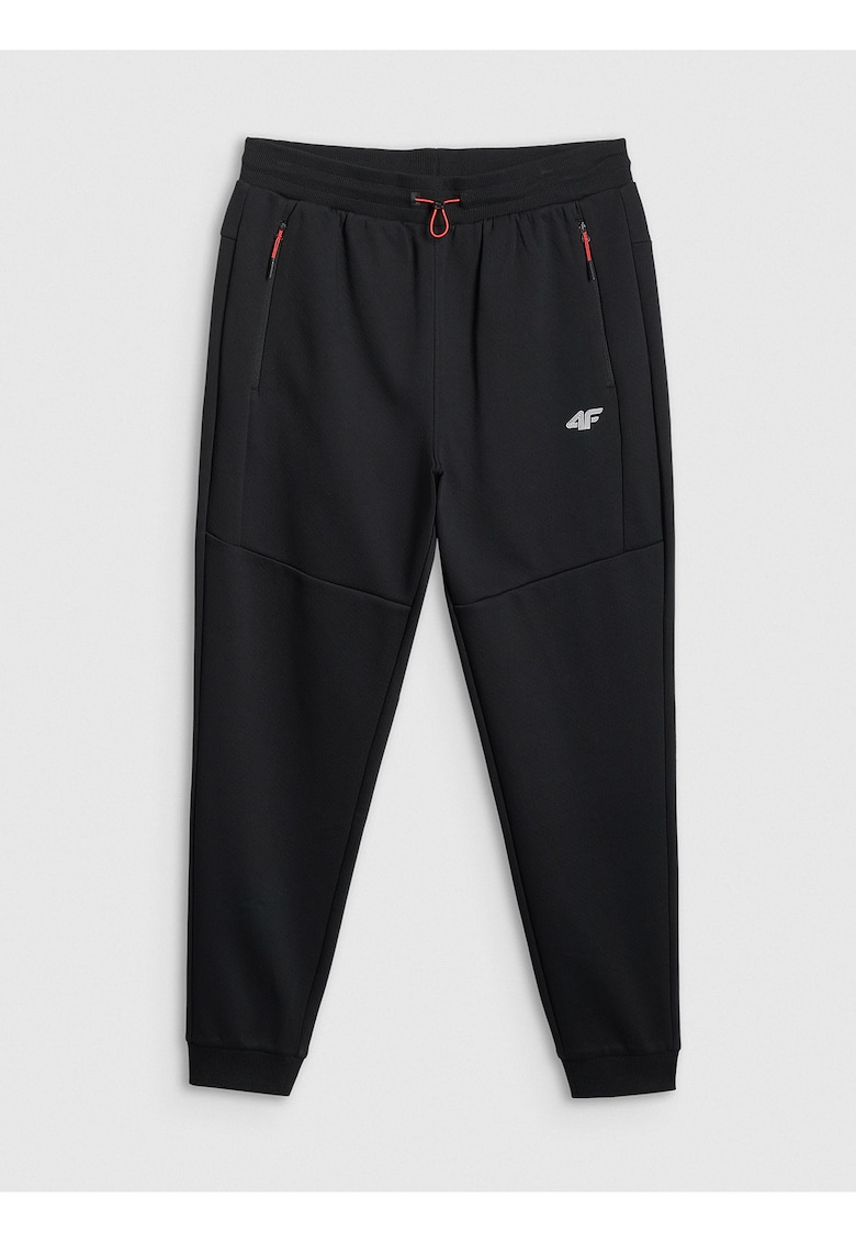 Pantaloni sport barbati - joggeri - talie reglabila - 3 buzunare - negru
